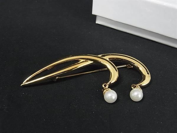 □美品□ NINA RICCI ニナリッチ パール ピンブローチ ピンバッジ