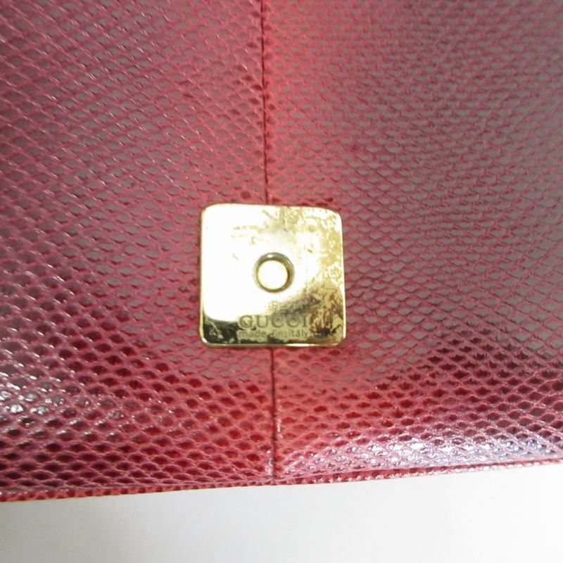 オールドグッチ GUCCI リザード ハンドバッグ ホーボ―バッグ レザー 