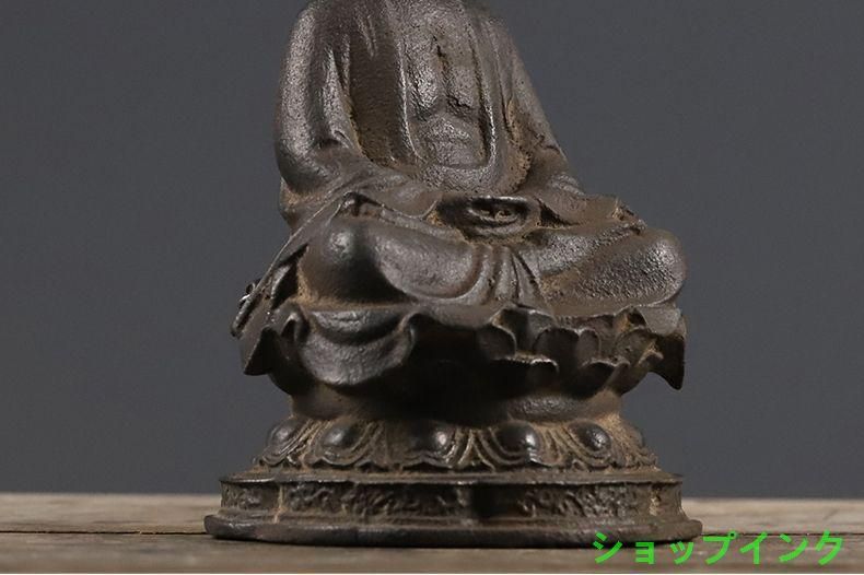 鉄器 鉄仏 釈迦牟尼坐像 工芸品 美術品 置物 鉄器 鉄仏 釈迦牟尼坐像 工芸品 美術品 置物 - メルカリ