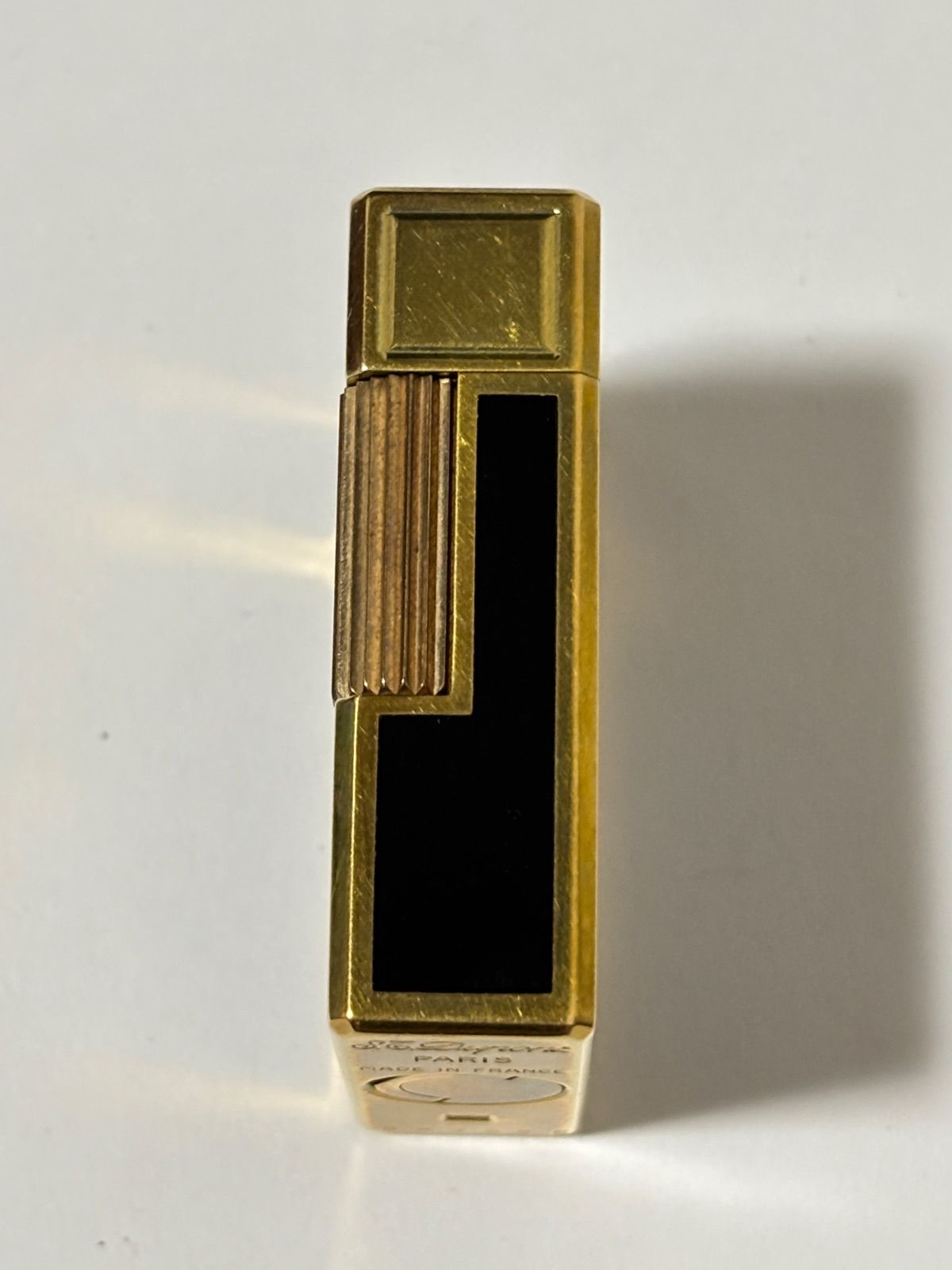 【13310】S.T.Dupont　都彭　漆　ガスライター　石無し　着火未確認　劣化あり　ジャンク品 S.T. Dupont デュポン ライン1 ガスライター 都彭 ラッカー 漆