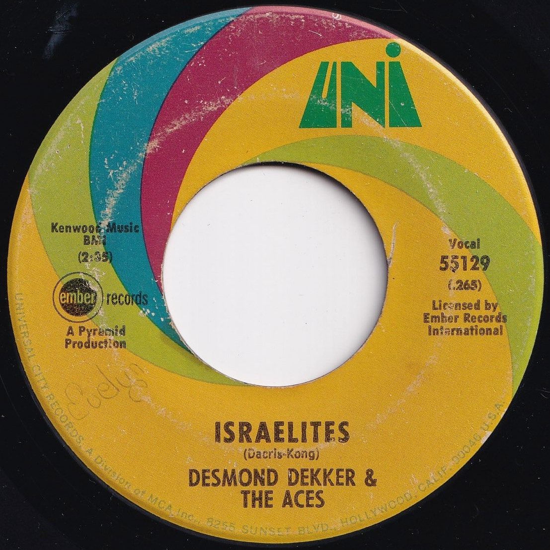 Desmond Dekker／Israelitesロックステディ レゲエレコード Desmond Dekker & The Aces Israelites / My Precious World (The Man