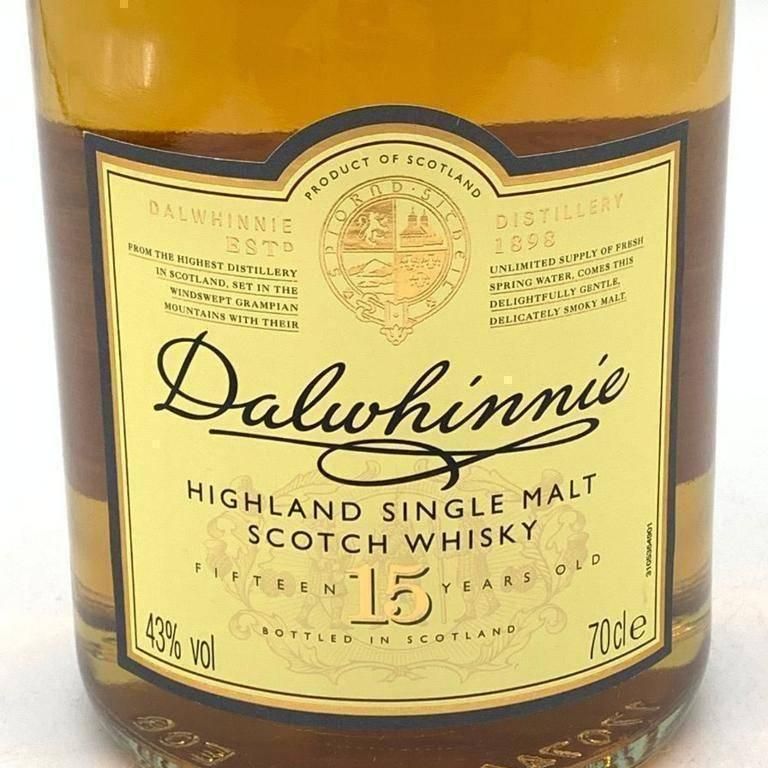 ダルユーイン 15年 旧ラベル 700ml 43% DAILUAINE【N4】 楽天市場】【未開栓】ダルユーイン 15年 旧ラベル 700ml 43