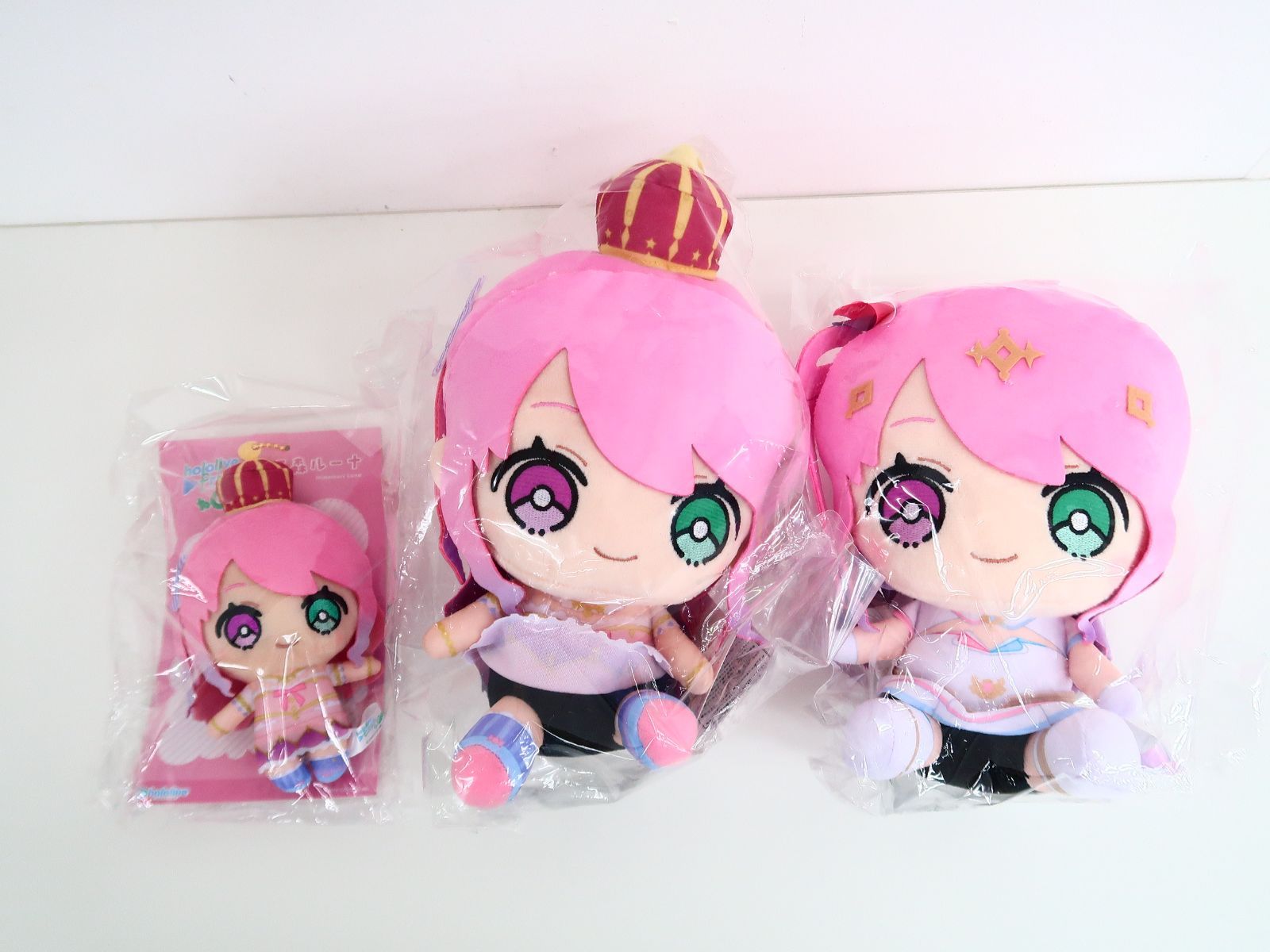 3点セット ホロライブ 姫森ルーナ 魔法少女ルーナ マスコットぬいぐるみ・ぬいぐるみ hololive friends to Go/friends with u