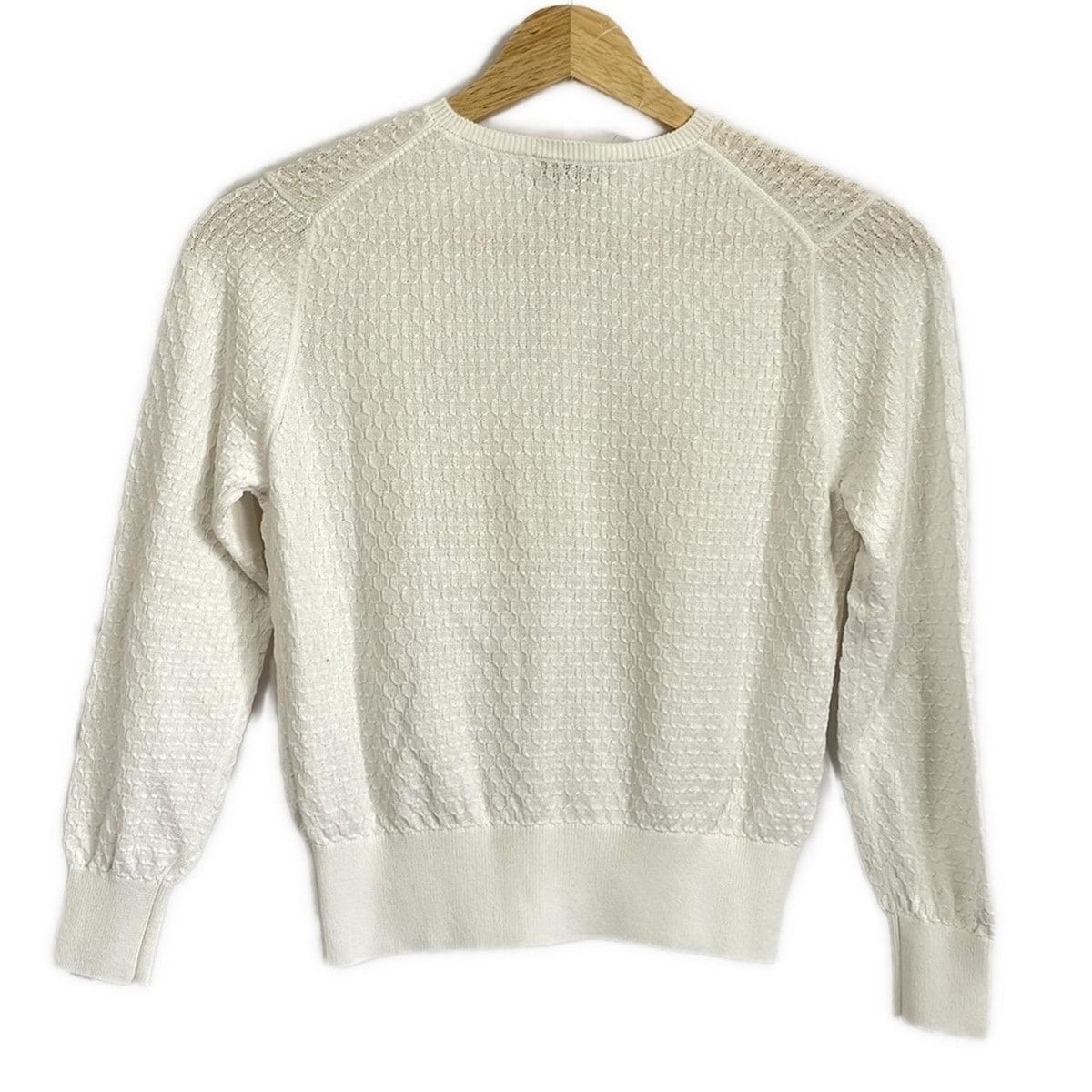 ESTNATION エストネーション カーディガン サイズ38 M レディース - 白 長袖