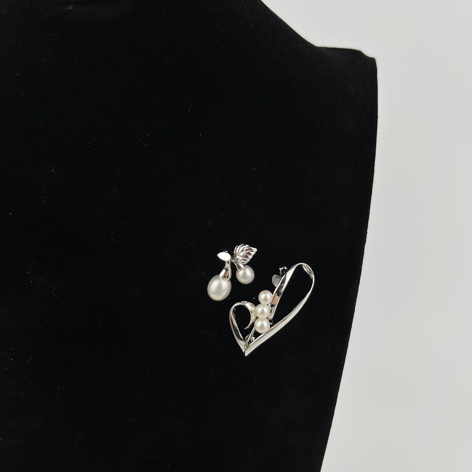 MIKIMOTO ミキモト ブローチ パール シルバー ヴィンテージ レディース HIBUOCHI VINTAGE