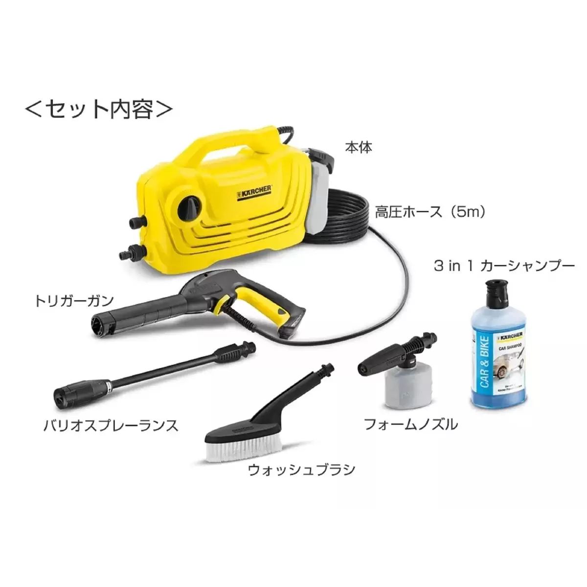 ケルヒャーk2クラッシックプラスカーキット ケルヒャー 高圧洗浄機 K 2 クラシック プラス カーキット K2CPC