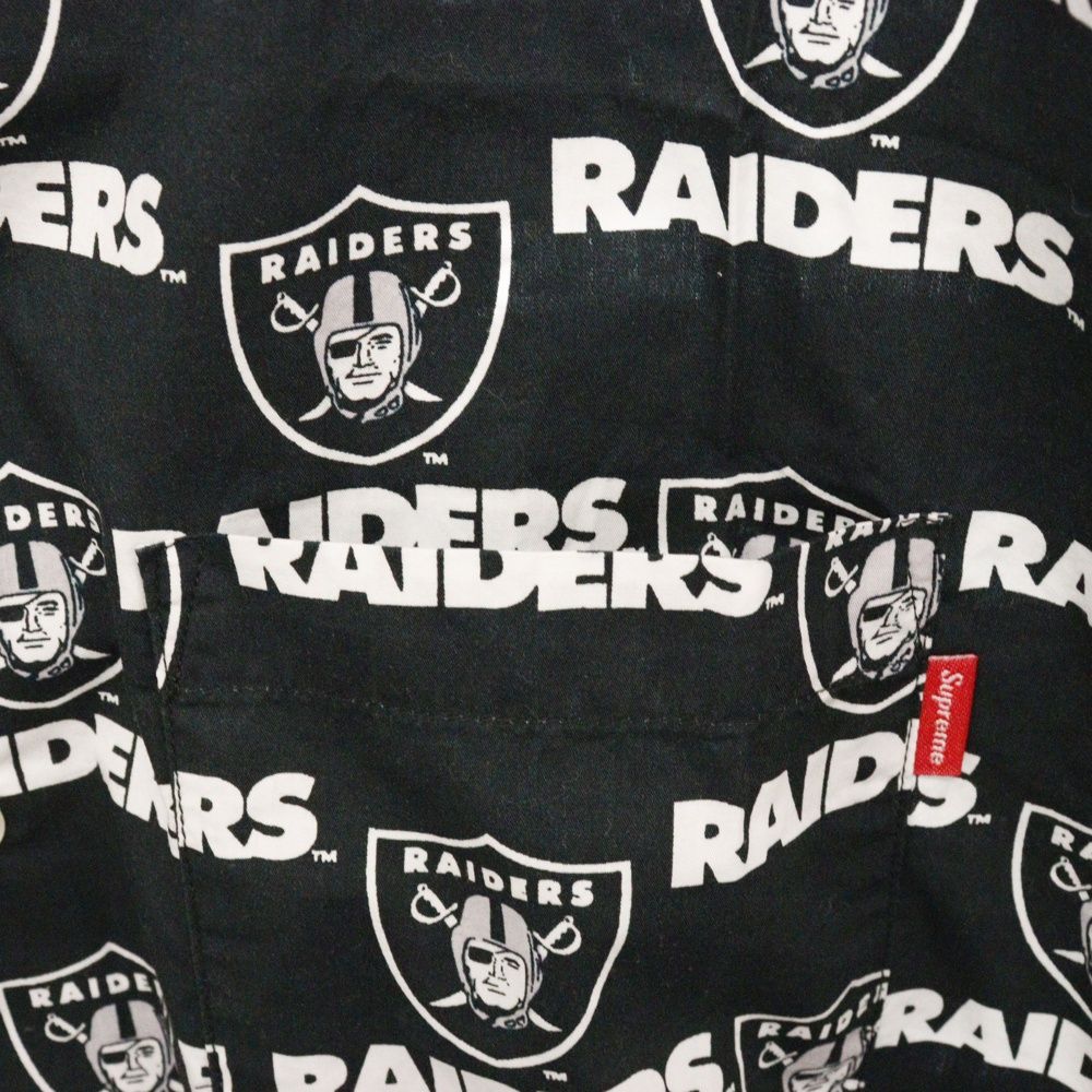 SUPREME (シュプリーム) 19SS NFL Raiders レイダース 総柄 半袖シャツ 