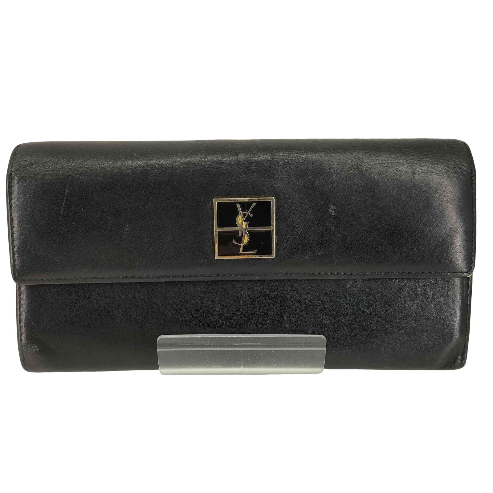 イヴサンローラン Yves Saint Laurent フロントロゴ長財布 レディース 表記無