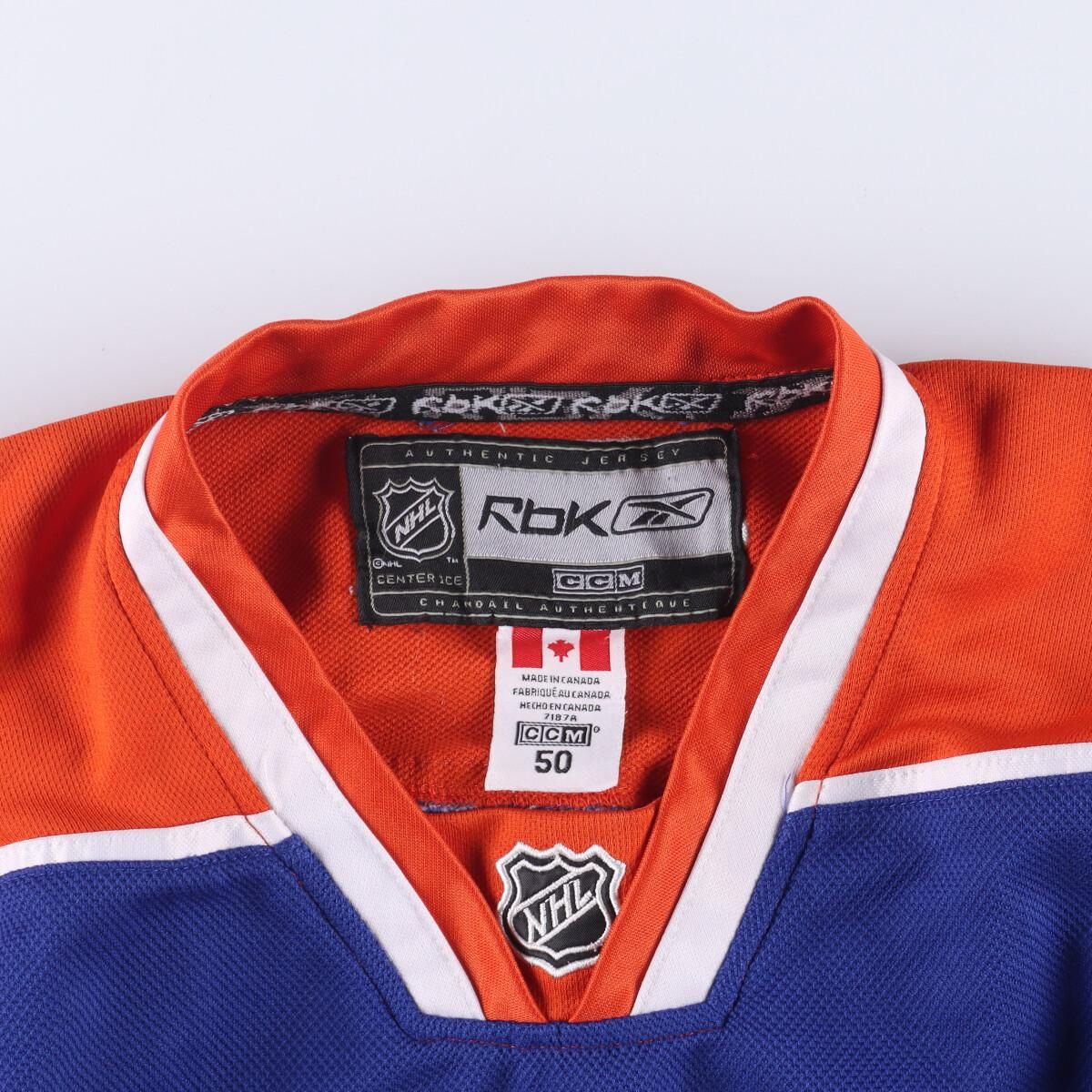 NHL オイラーズ オーセンティック ゲームシャツ リーボック CCM カナダ製