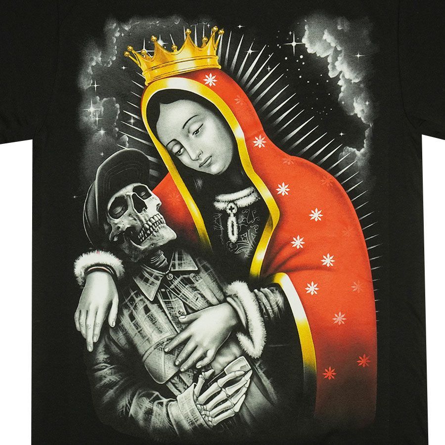 新品 メンズ Tシャツ MARIA マリア様 ドクロ スカル TEE CHICANO