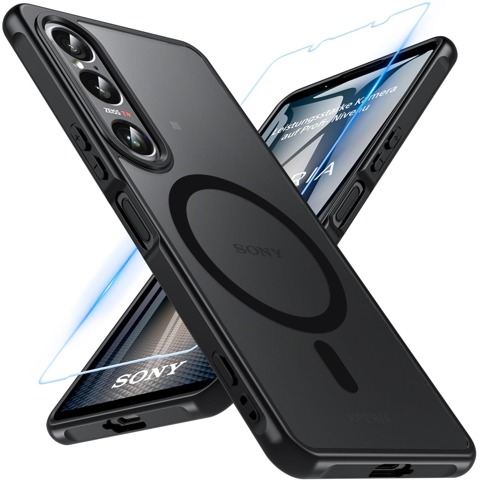 Xperia 1 V 本体 純正ケース ガラスフィルム magsafeリング付き Amazon.co.jp: Xperia 1 V ケース 透明 [MagSafe対応] SO-51D