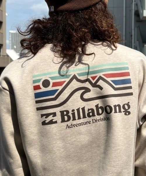 BILLABONG/ビラボン トレーナー スウェット バックプリント 撥水 裏