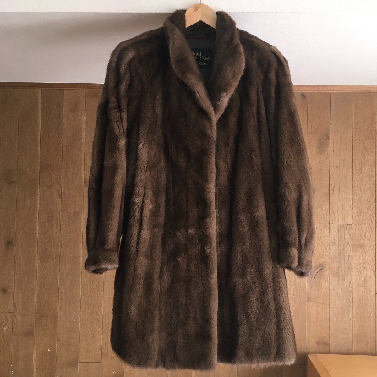 YUKI Belle Femme SAGA MINK ロングコート サガミンクR 美品 ROYAL SAGA MINK サガミンク ロイヤル YUKI BELLE FEMME ユキ