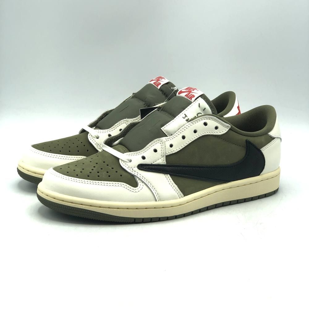 Travis Scott×Nike Air Jordan 1 Low OG SP Reverse Olive 26.5cm DM7866-200 トラヴィス×ナイキ ジョーダン 17