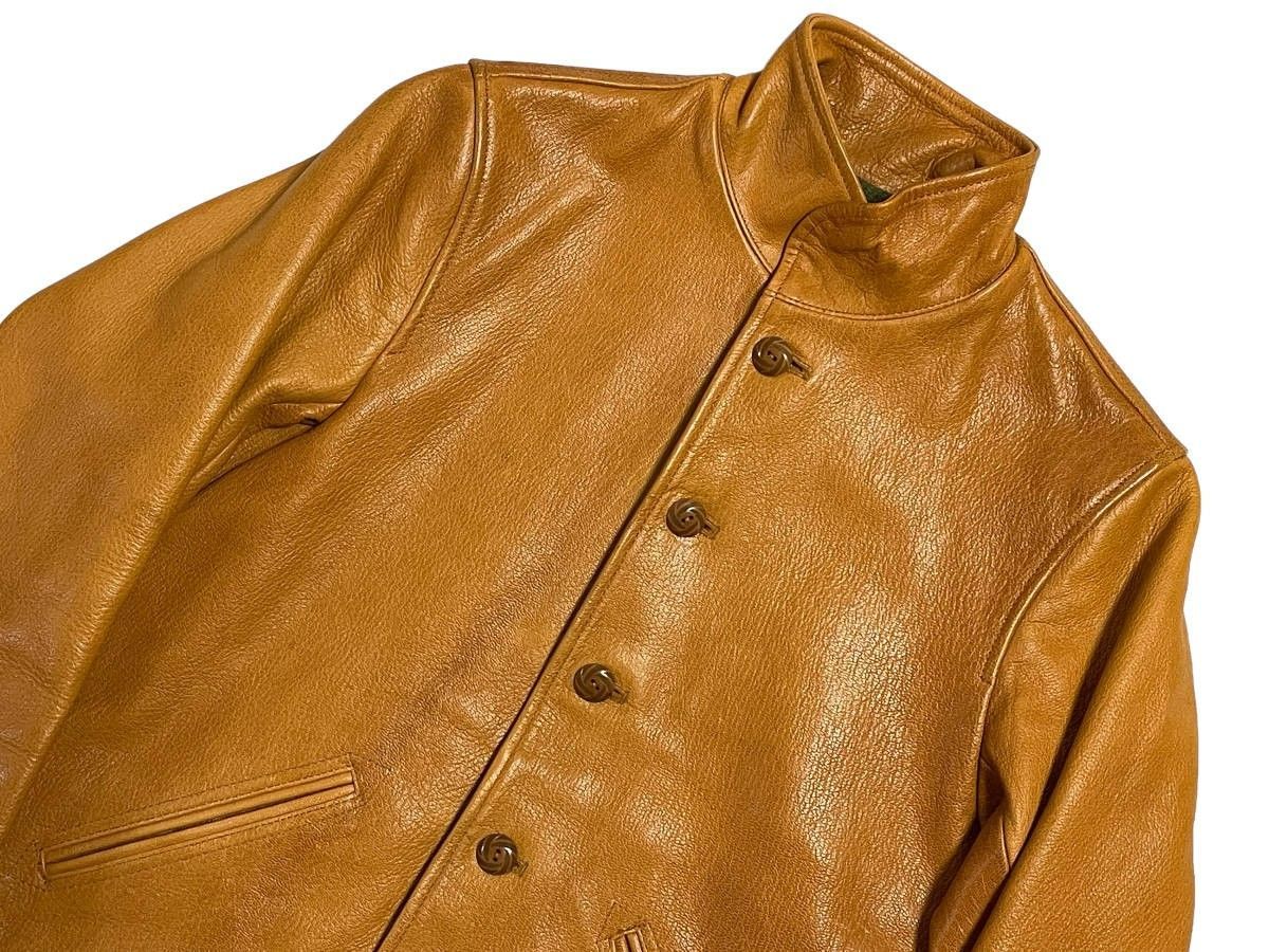 34 キャメル WEST RIDE WESTRIDE ウエストライド WATSONVILLE LEATHER COAT ワトソンビル レザーコート  ジャケット ゴートレザー 山羊革 - メルカリ