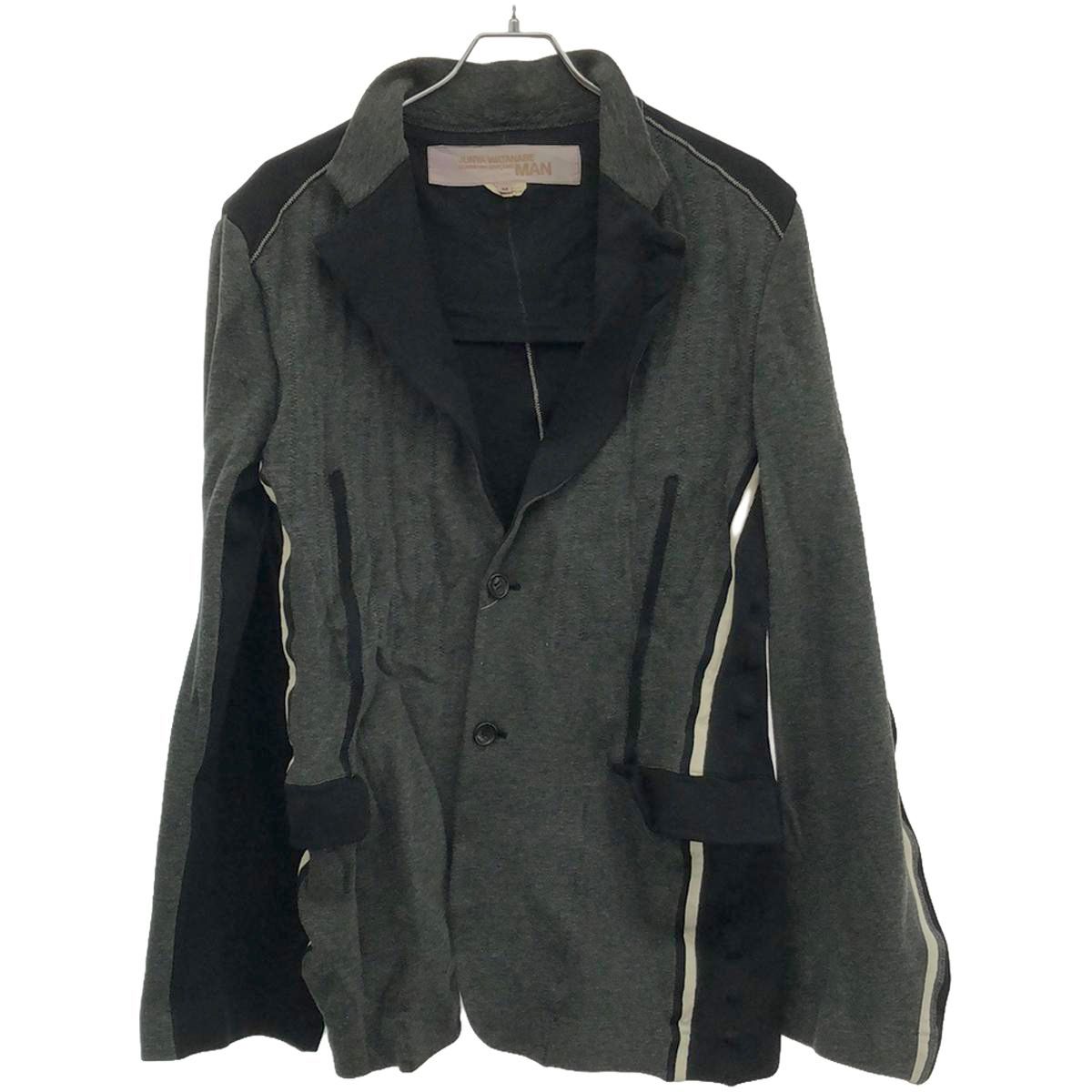 JUNYA WATANABE COMME des GARCONS MAN ジュンヤワタナベ コムデギャルソンマン 07SS 縮絨テーラードジャケット WS-J017 グレー M