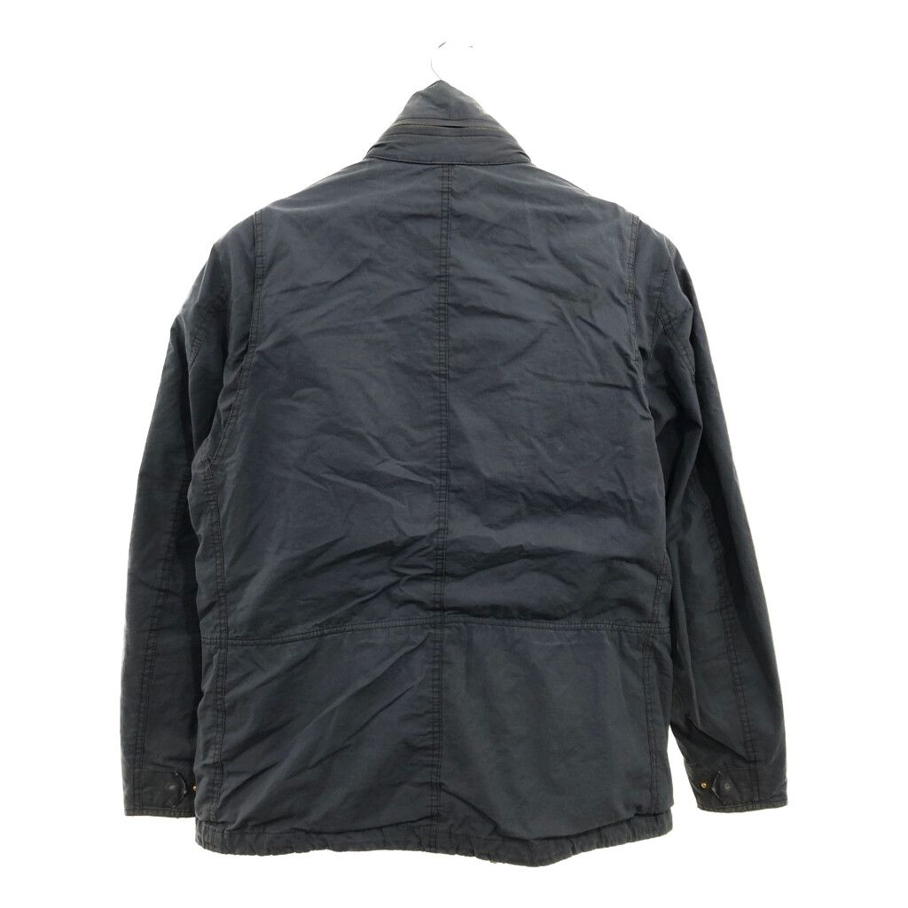 Barbour バブアー Hardwick オイルドジャケット アウター 防寒 防風 ユーロ ネイビー (メンズ L) 中古 古着 P6599