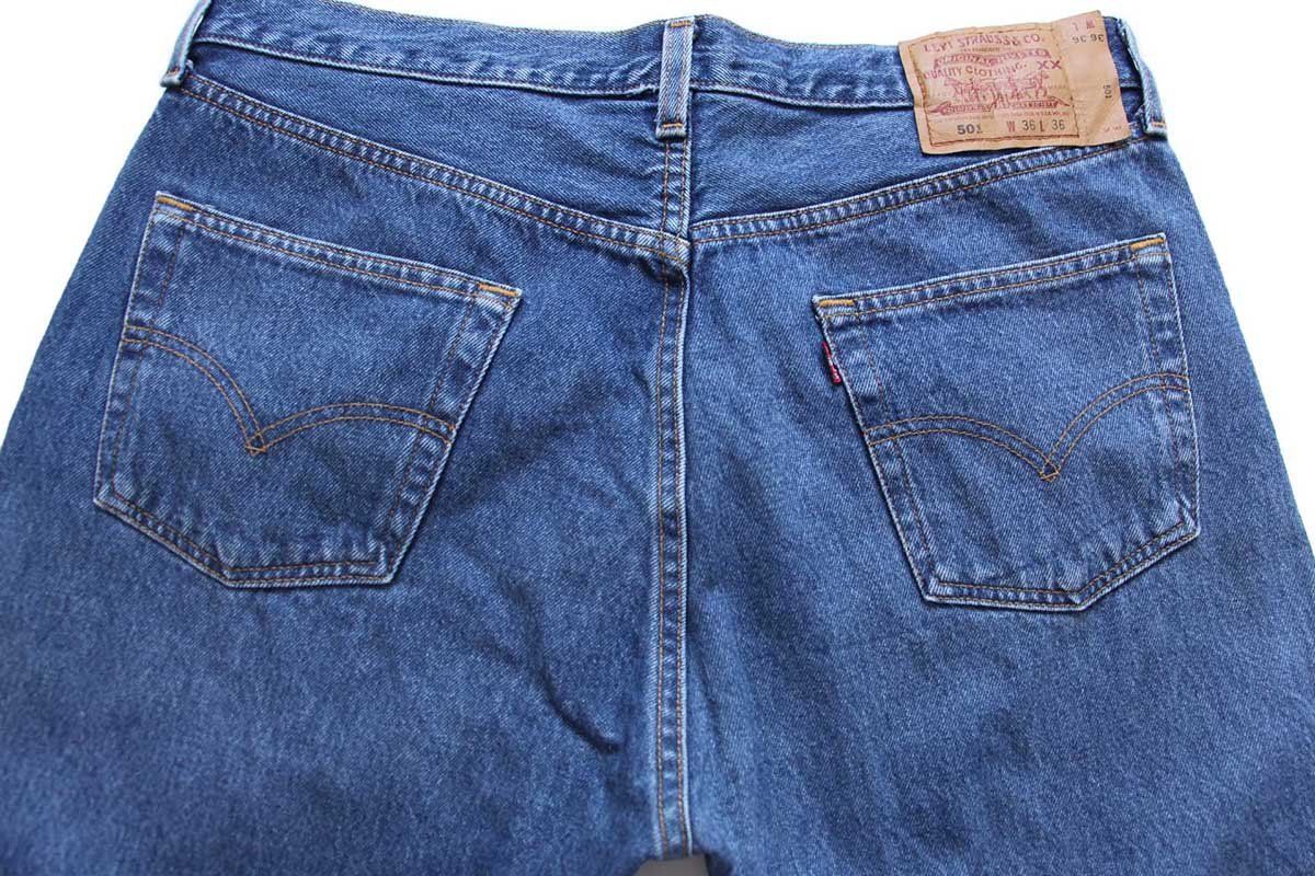 90s USA製 Levi'sリーバイス 501 デニムパンツ W36 L36☆187 オールド