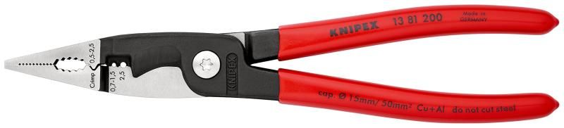 クニペックス KNIPEX 1381-200 エレクトロプライヤー SB