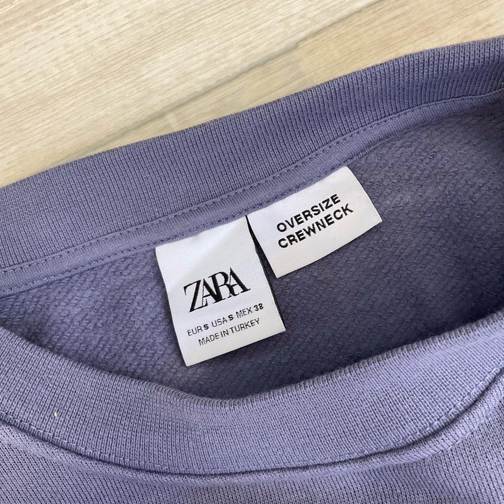 予約販売品 ZARA スウェット トレーナー パープル XL i9tmg.com.br