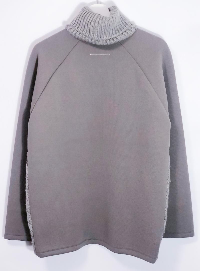 美品/希少□MM6/マルジェラ アルパカ混 ドッキング ニット/スウェット  