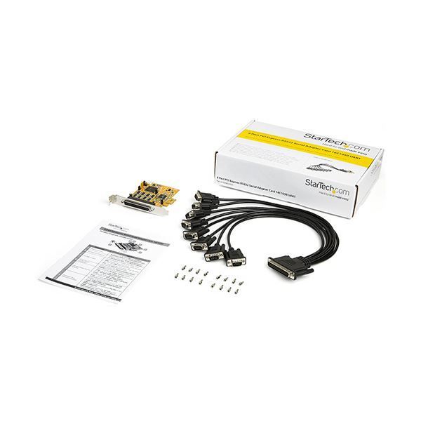 StarTech.com 8シリアルポート増設PCIeカード PEX8S1050 1個 8シリアルポート増設PCIeカード Express PEX8S1050 RS232C PEX8S1050LP ID:PEX4S953LP