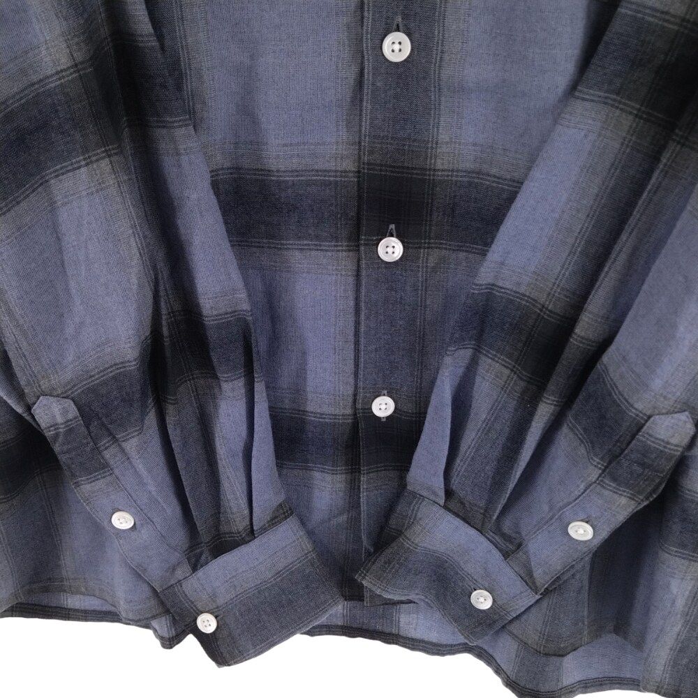 WACKO MARIA (ワコマリア) 23SS OMBRE CHECK OPEN COLLAR SHIRT L/S