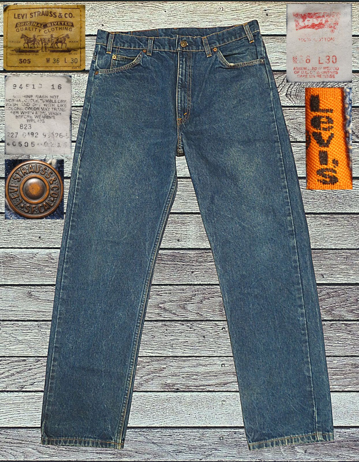 ✅️ W36 LEVIS リーバイス 90s ビンテージ 505 オレンジタブ メキシコ