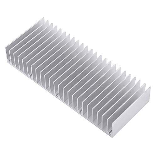 Coolotic 1個 ヒートシンク パワーアンプ用 熱暴走対策 150mmx60mmx25mm 冷却フィン アルミニウム製 放熱板 DIYキット ICチップ MOSFET 回路基板 ハイパワーLEDアンプに適用