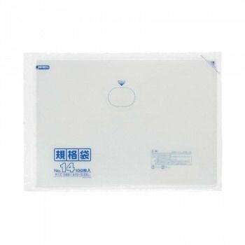 ジャパックス LD規格袋 厚み0.030mm No.14 透明 100枚×10冊×3箱 K-14