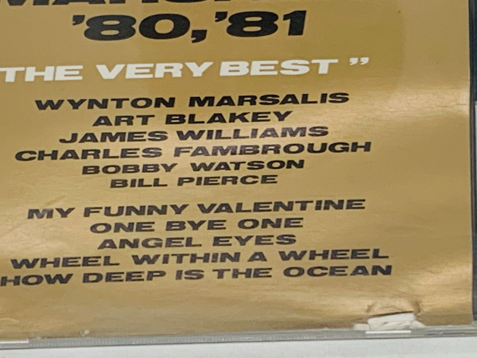 CD ART BLAKEY & J.M featuring WYNTON MARSALIS '80,' 81 / アート