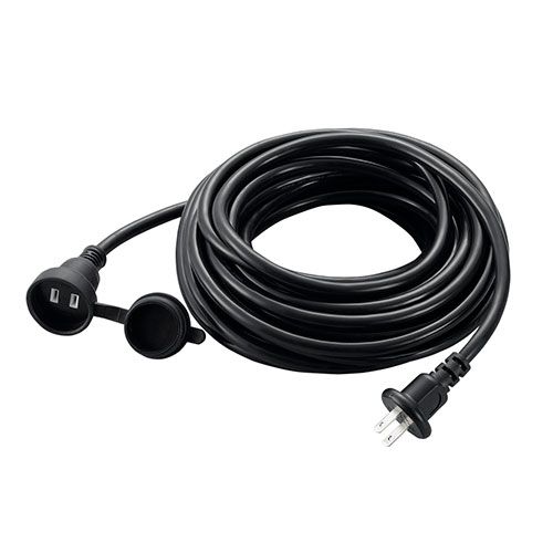 10個セット YAZAWA 防雨型延長コード 1個口 10m ブラック H7RP1010BKX10