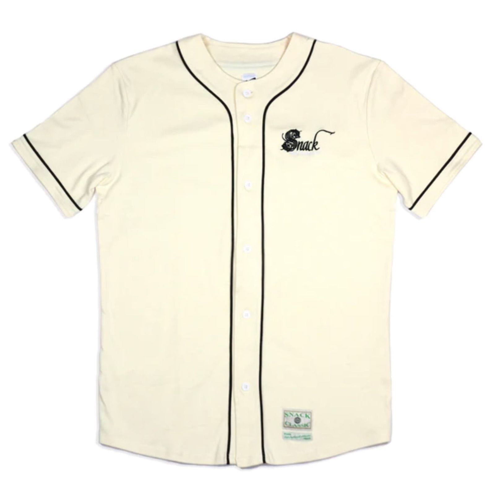 SNACK FINE GARMENTS BASEBALL JERSEY L Mini Good Vibes Mesh