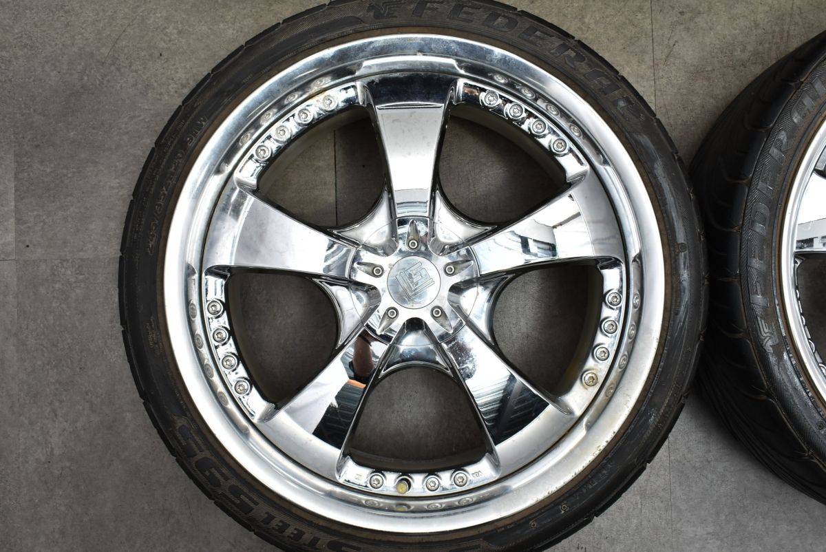 2ピース 深リム】WORK LS105 20in 9J +25 9.5J +18 PCD114.3