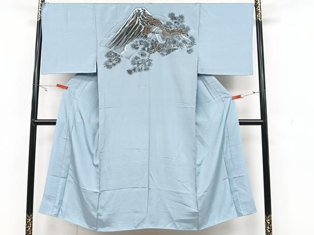 平和屋着物●男性 長襦袢 袷 一富士二鷹 金彩 正絹 ♥ CAAX1925xe