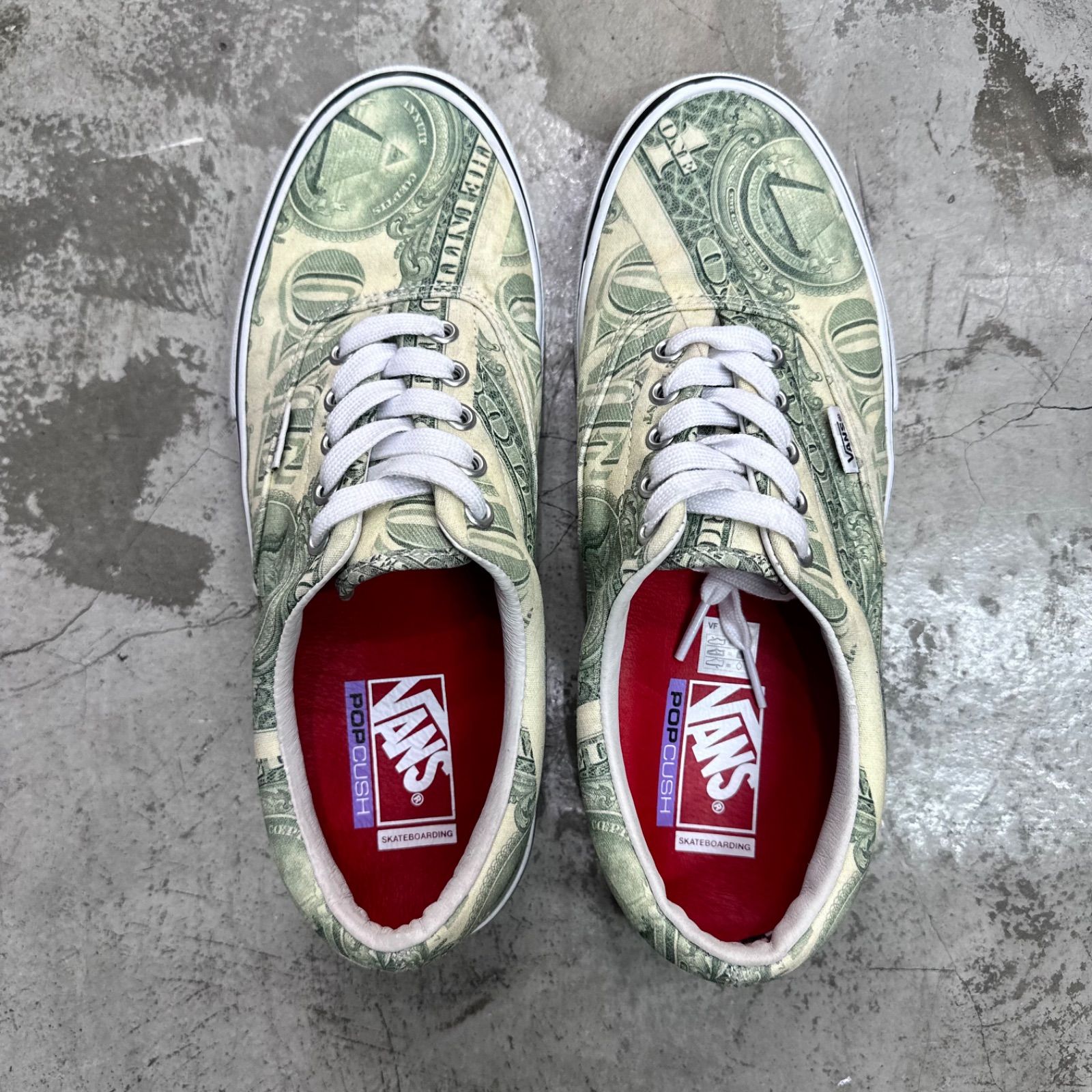 値下げSupreme Vans Dollar Era シュプリームバンズコラボ Supreme × VANS 23SS Dollar Era ドルエラ ローカットスニーカー