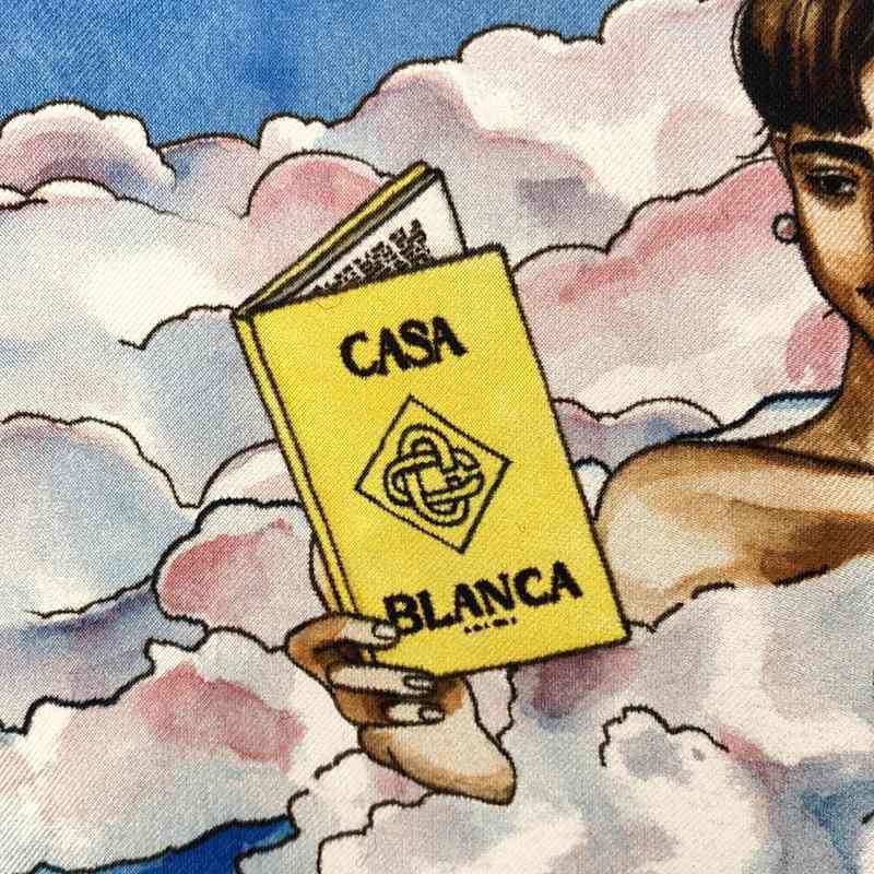 Casablanca / カサブランカ | Dream House Small Silk Scarf グラフィックプリントスカーフ | マルチカラー Casablanca / カサブランカ | Dream House Small Silk Scarf