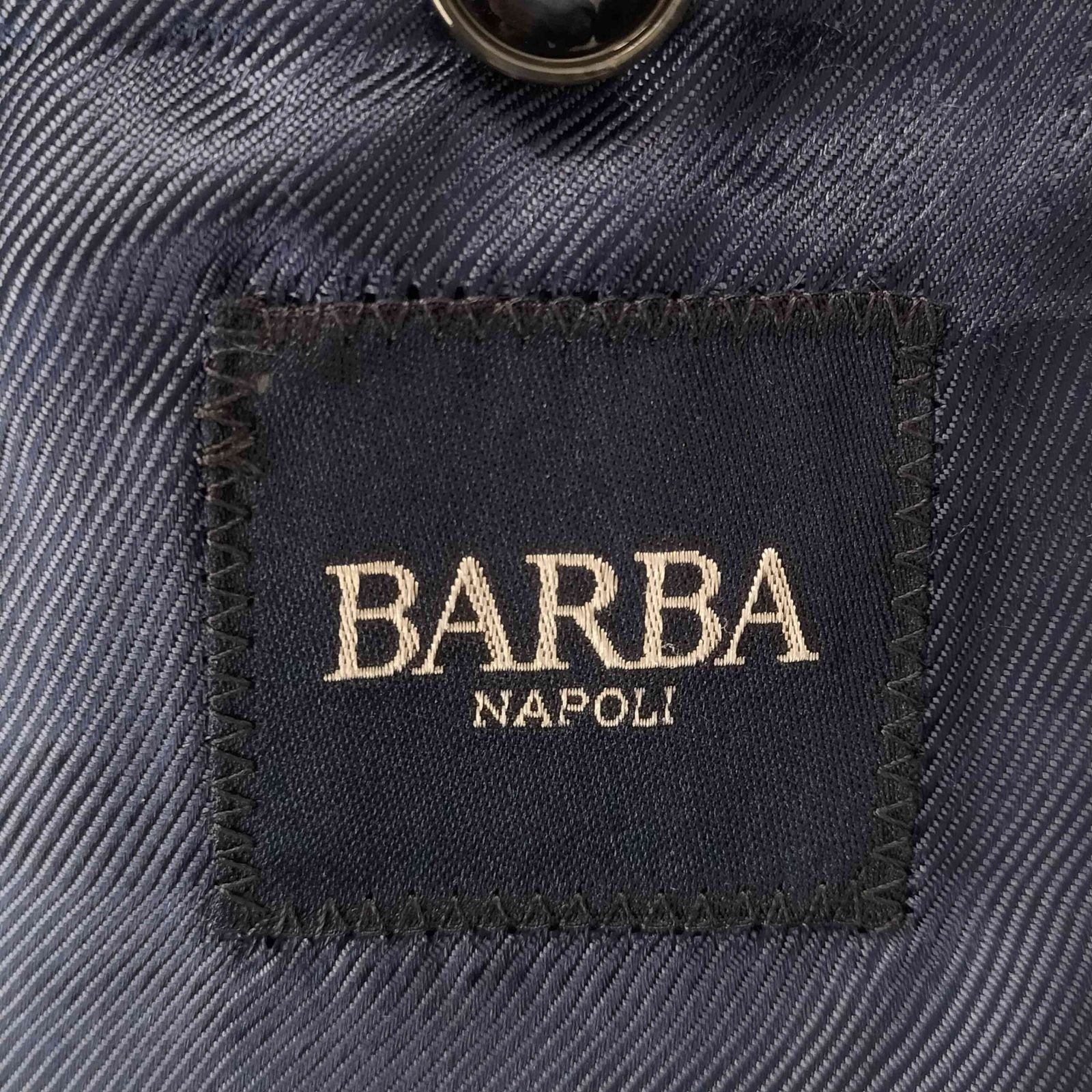 バルバ BARBA マイクロチェック ウールテーラードジャケット