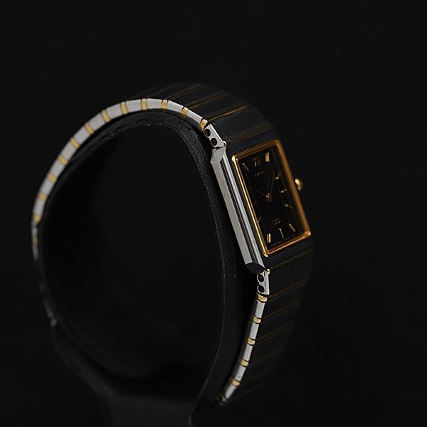 稼働 良品 シチズンQZ エクシード 4420-E40433 黒文字盤