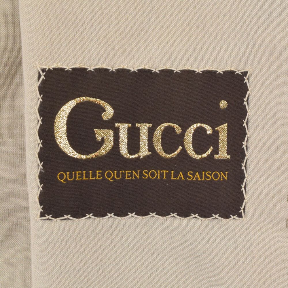 GUCCI (グッチ) アームロゴパッチ シングルブレスト テーラード