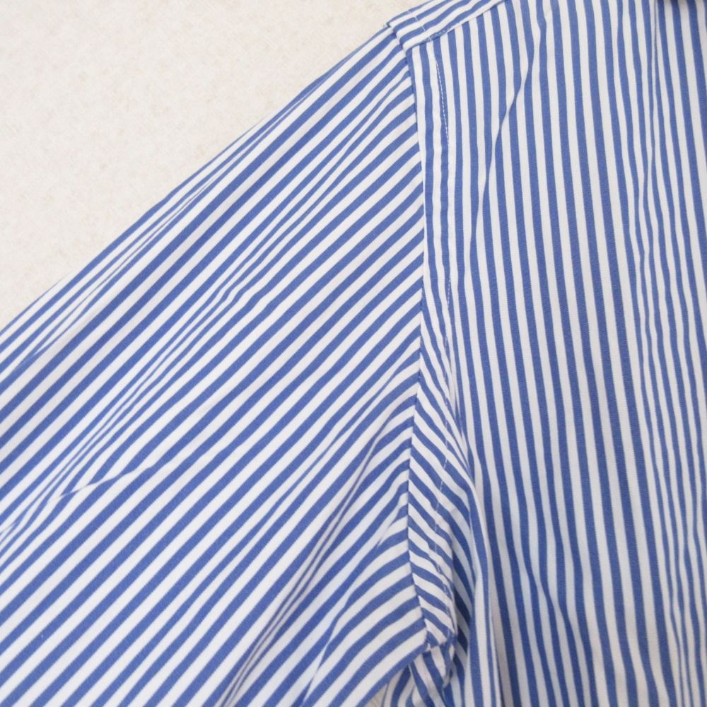美品 ラルフローレン 上質 コットン スリムフィット ストライプ 長袖シャツ 美品 Ralph Lauren ラルフローレン スリムフィット ストライプ柄