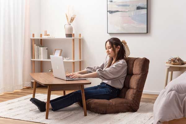 14段階リクライニング W84×D60-102×H56×SH14cm