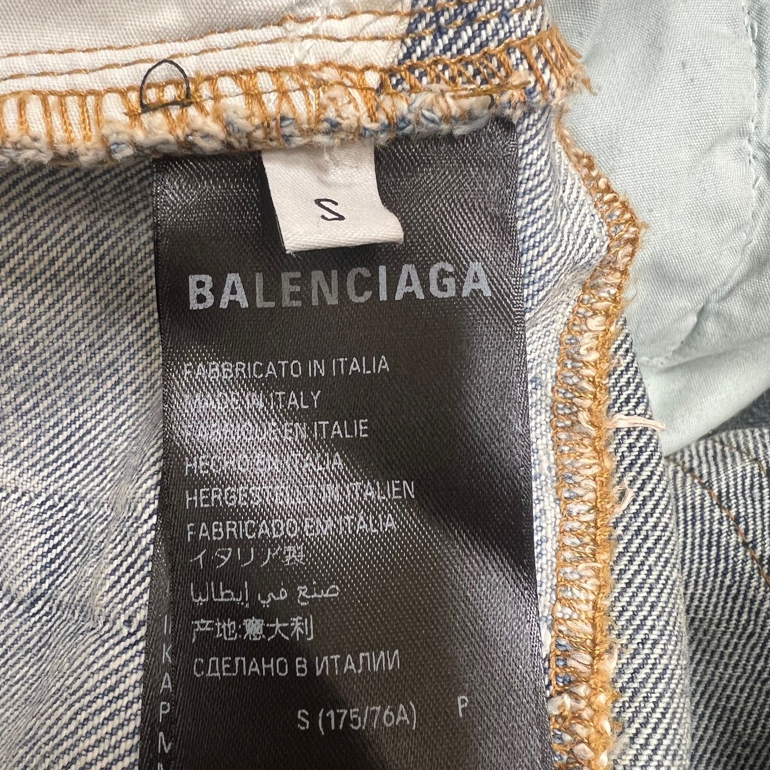 国内正規 BALENCIAGA 24AW Cut Up Baggy Denim Pants カットアップ 
