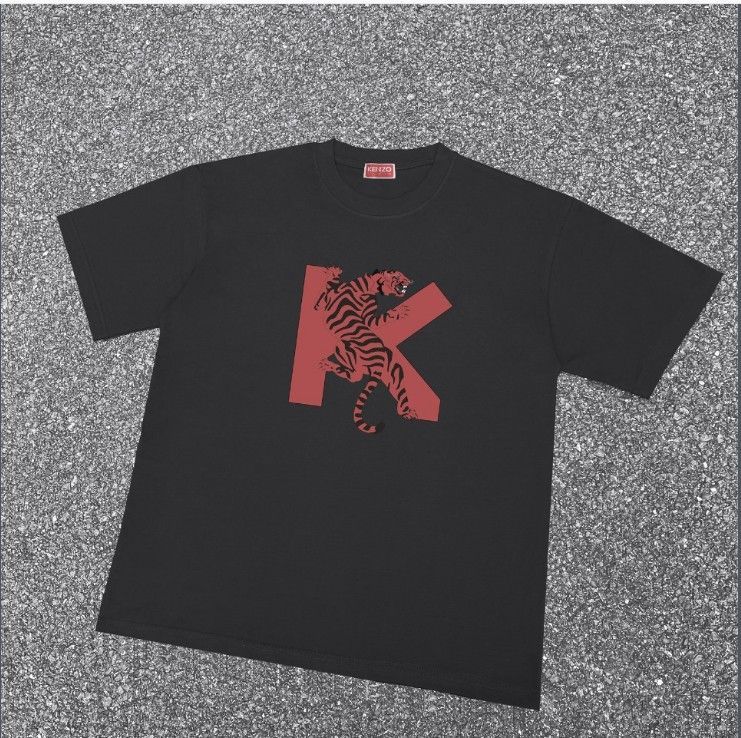 【KENZO】ケンゾー Tシャツ ビッグプリント タイガー 虎 黒 半袖 #6