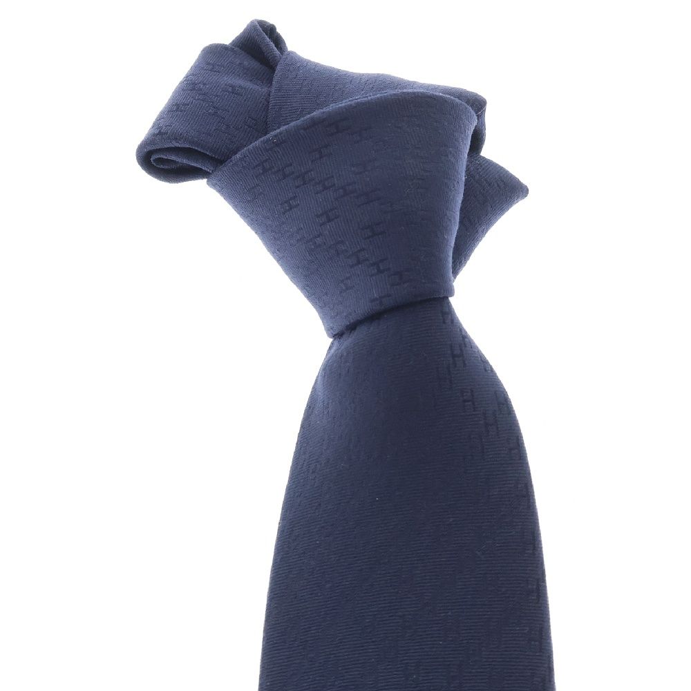 HERMES (エルメス) SILK LOGO NECKTIE ファソネH シルクロゴネクタイ