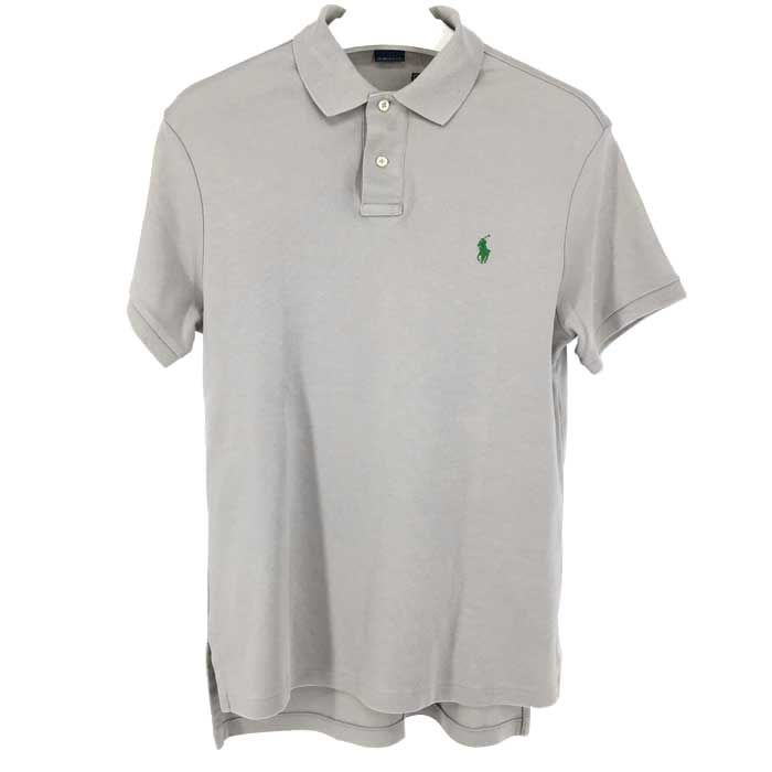 ポロ ラルフローレン POLO RALPH LAUREN  半袖 ポロシャツ カスタムフィット S  グレー【中古】【新品同様】【美品】