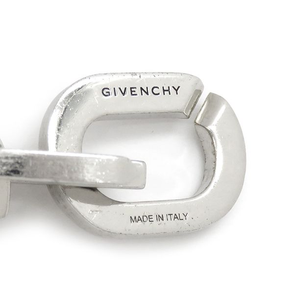 極美品！【GIVENCHY】シルバー Gチェーン ブレスレット バングル 現行
