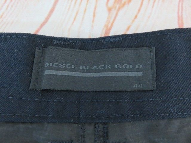 中古】 DIESEL BLACK GOLD ﾃﾞｨｰｾﾞﾙﾌﾞﾗｯｸｺﾞｰﾙﾄﾞ ｶｰｺﾞﾊﾟﾝﾂ ﾈｲﾋﾞｰ 44