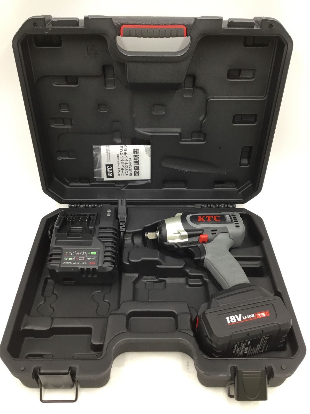 KTC 京都機械工具12.7sqコードレストルクリミットインパクトレンチセット JTAE473A ITVQ4TZN1HKG エコツール半田店 M02