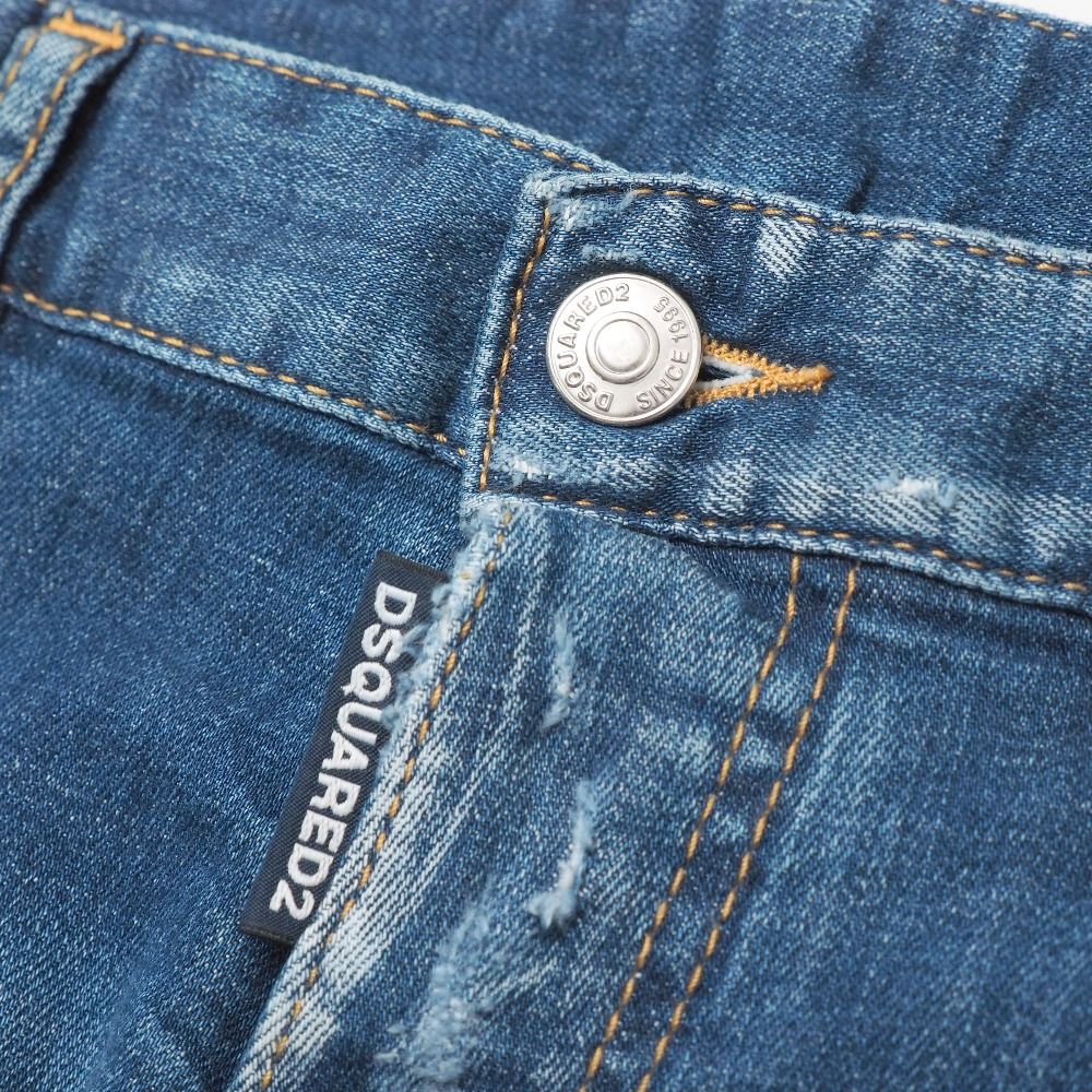DSQUARED2 デニムパンツ ペイント リメイク イタリア製 34 DSQUARED2 イタリア製 デニムパンツ ペイント リメイク 34